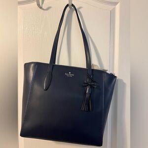 Kate Spade Midnight Blue Leather Tote